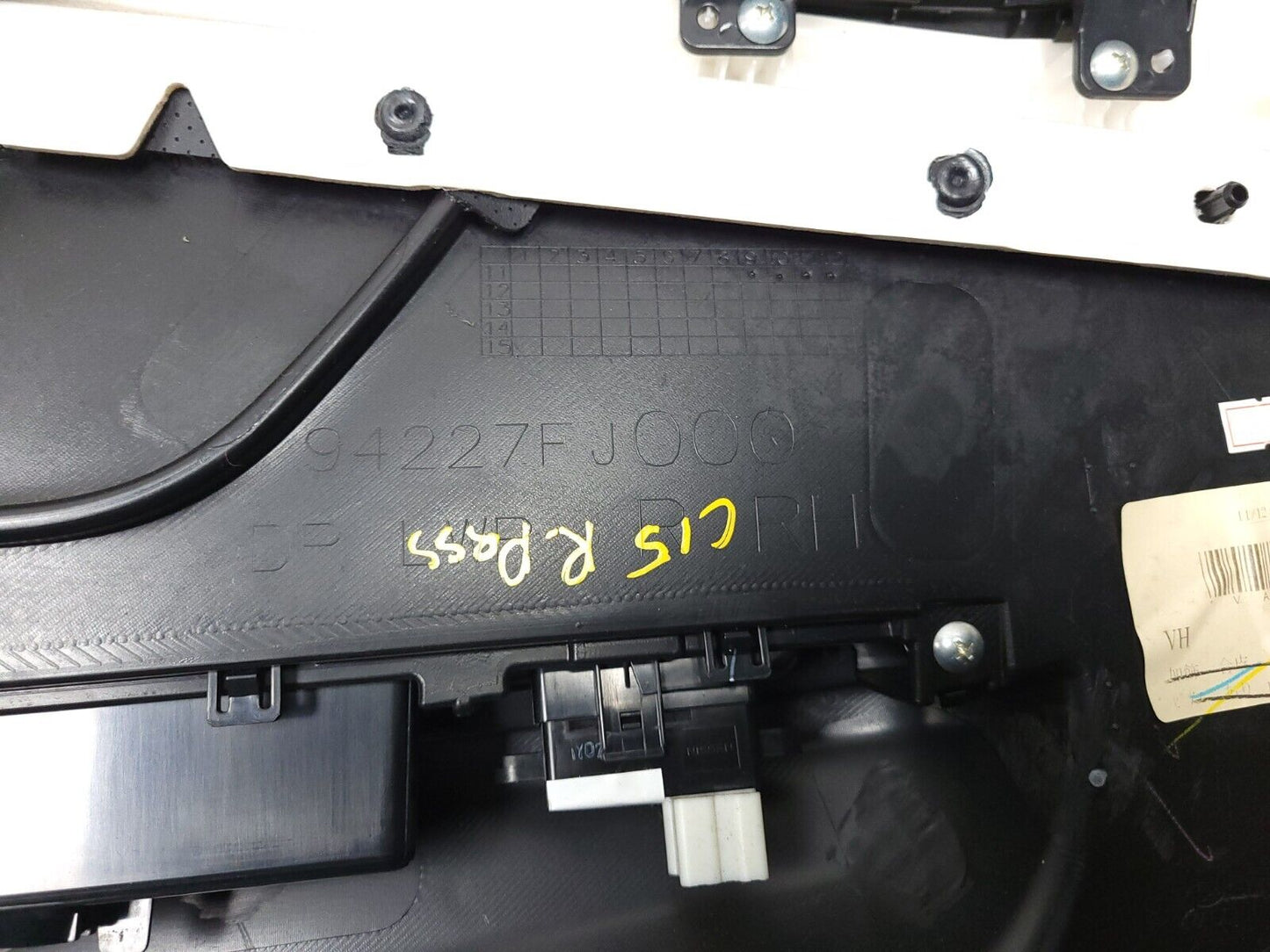 11-16 Subaru Impreza Sedan Rear Door Trim Panel Passenger Side OEM 81k Miles