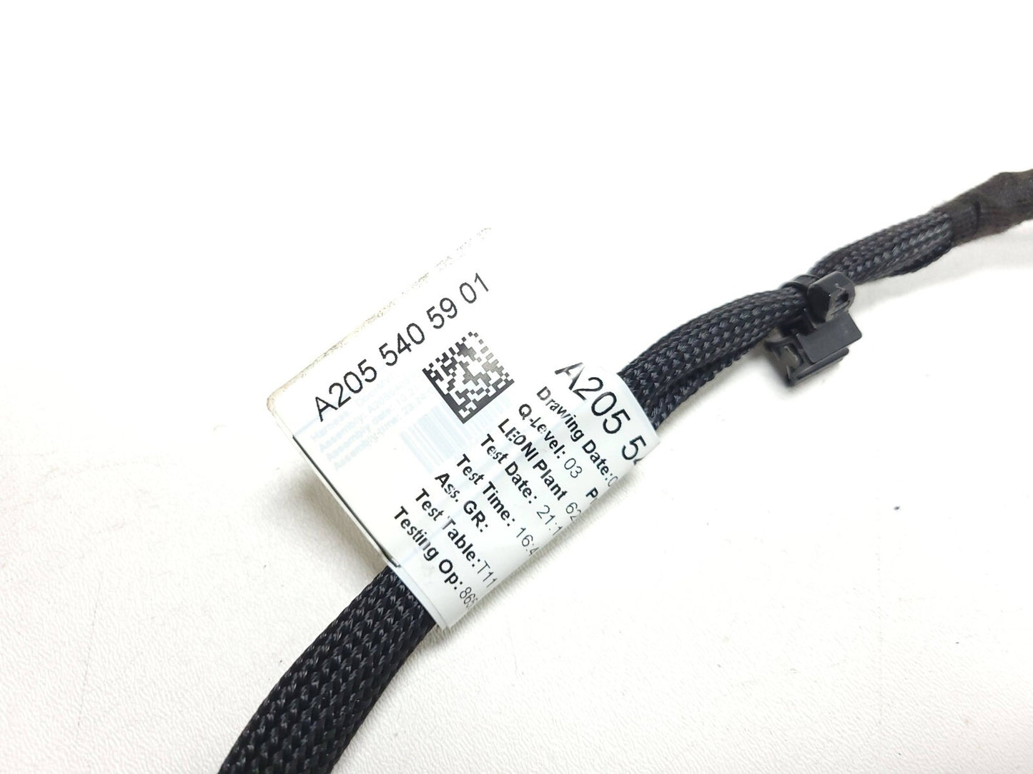 2015 Mercedes C300 W205 Door Wire Harness Front Driver Side Left OEM