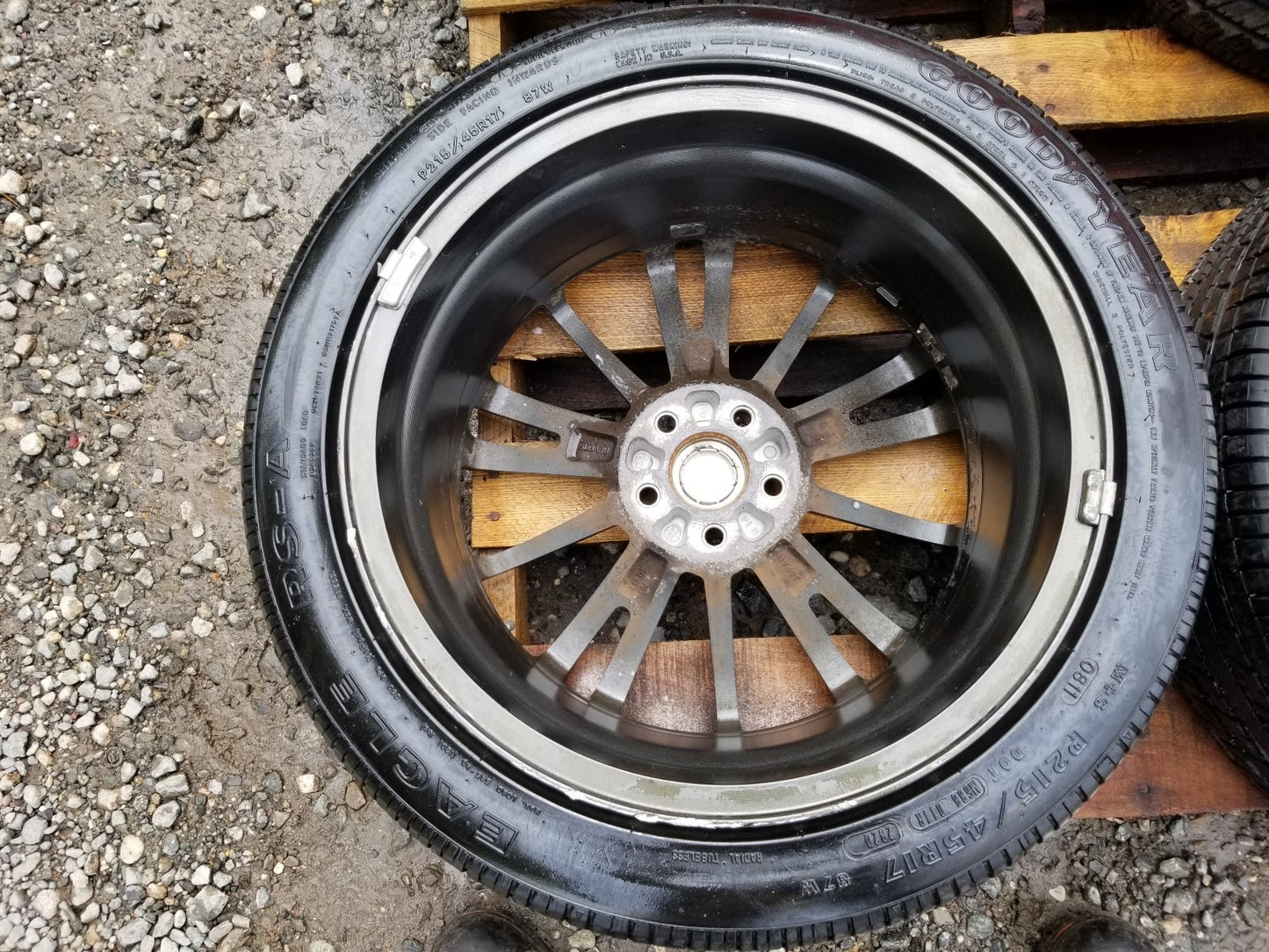 2015 Scion Fr-s Frs Wheel Rim W/ Tire Goodyear Eagle 215/45r17 4pcs OEM ā
