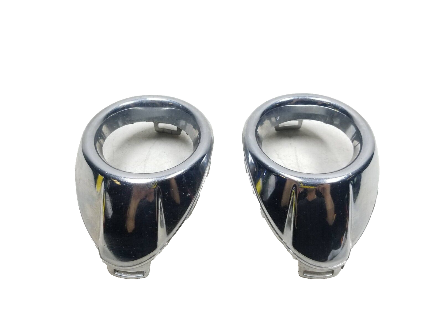 12 - 18 Ford Focus Front Fog Light Trim Chrome Pair OEM