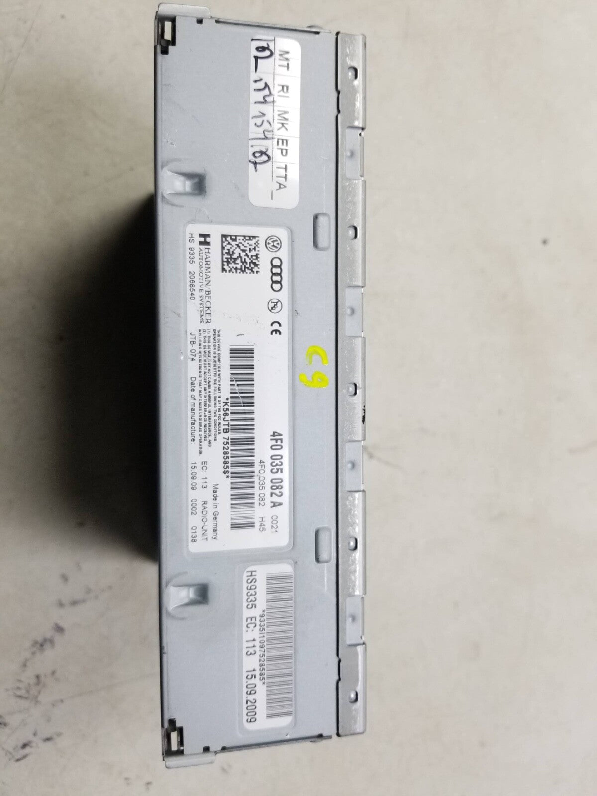 2009 - 2012 Audi Q5 Satellite Radio Receiver Module OEM