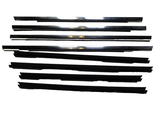 2012 Jeep Grand Cherokee Door Glass Belt Seal Molding Set OEM