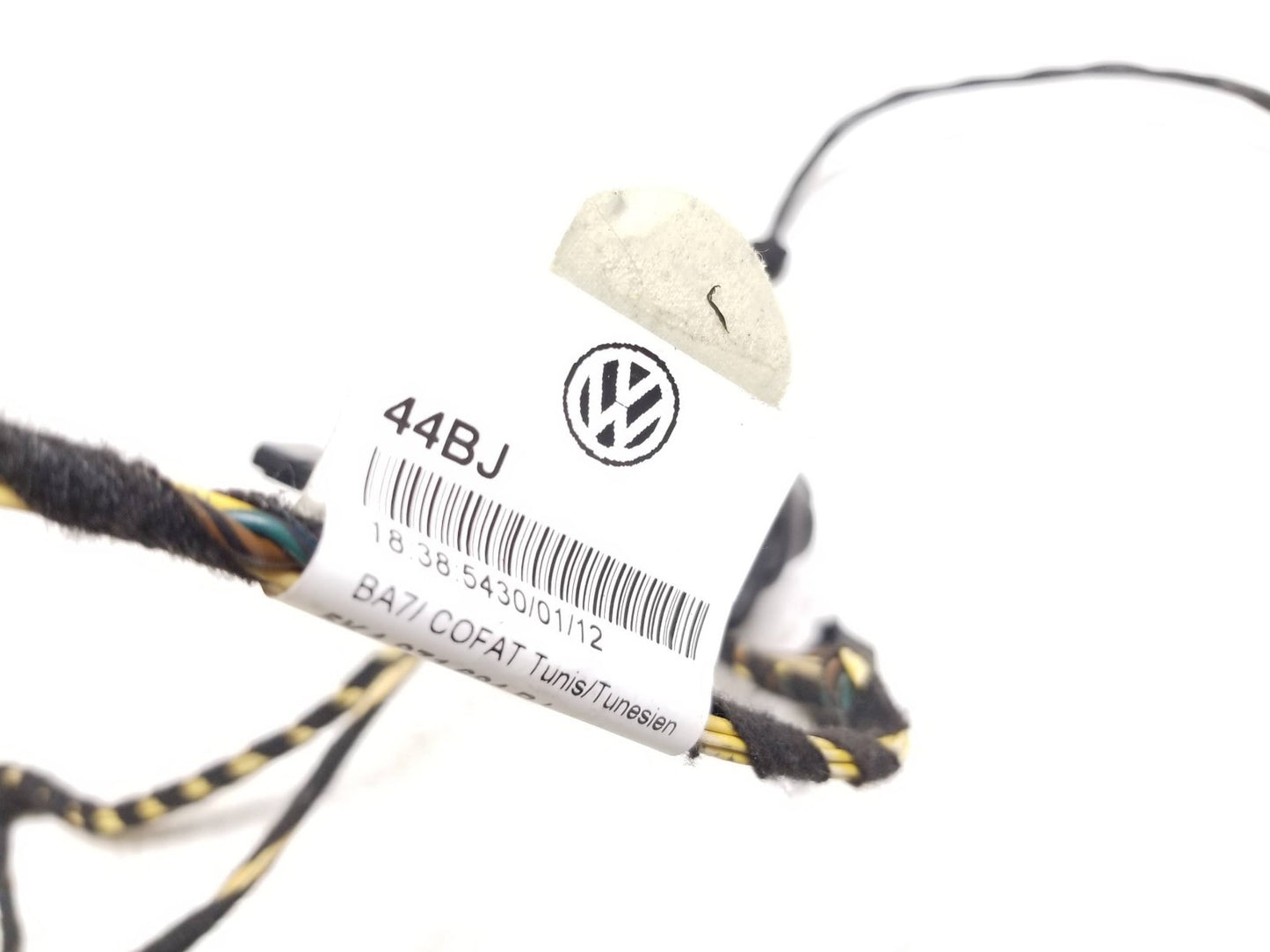 2010 - 2014 VW Golf GTI Door Wire Wiring Harness Rear Passenger Side Right OEM