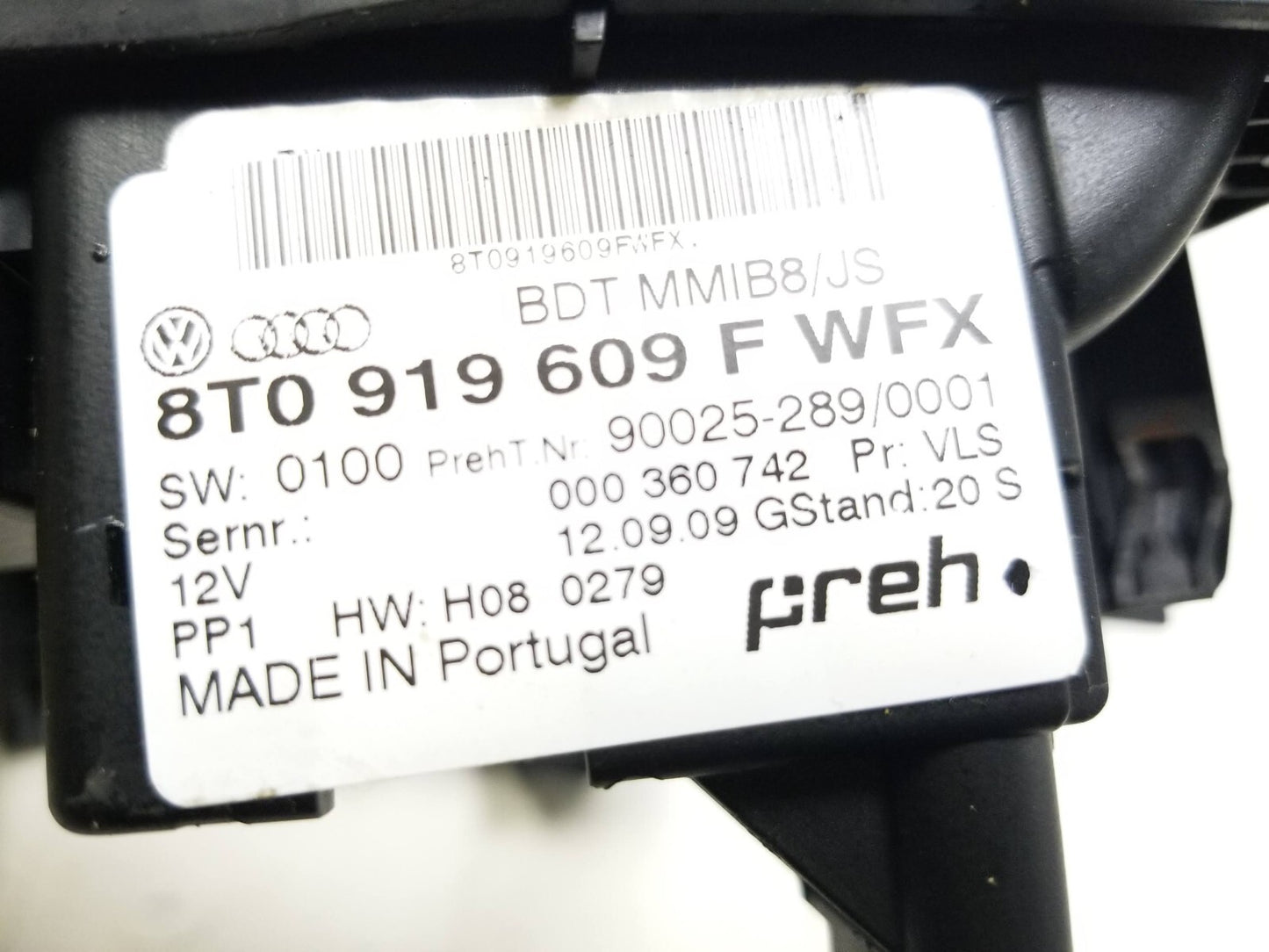 2009 - 2012 Audi Q5 Mmi Multimedia Interface Control Switch 8t0919609f OEM ✅