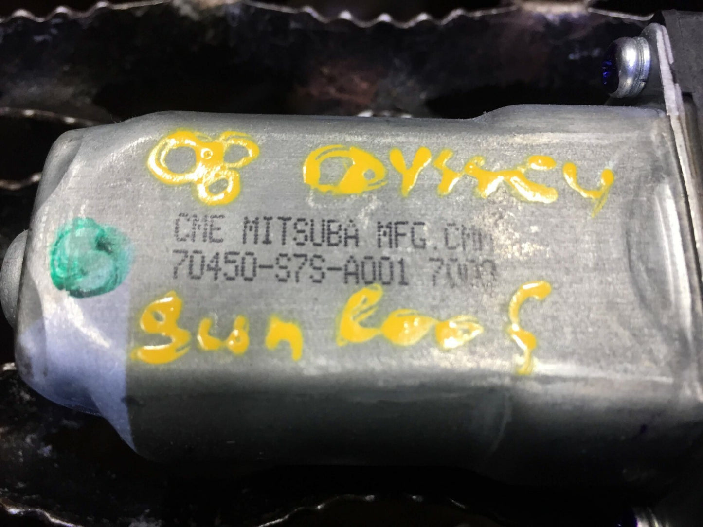 08 09 10 Honda Odyssey Sun Roof Sunroof Window Motor OEM D43
