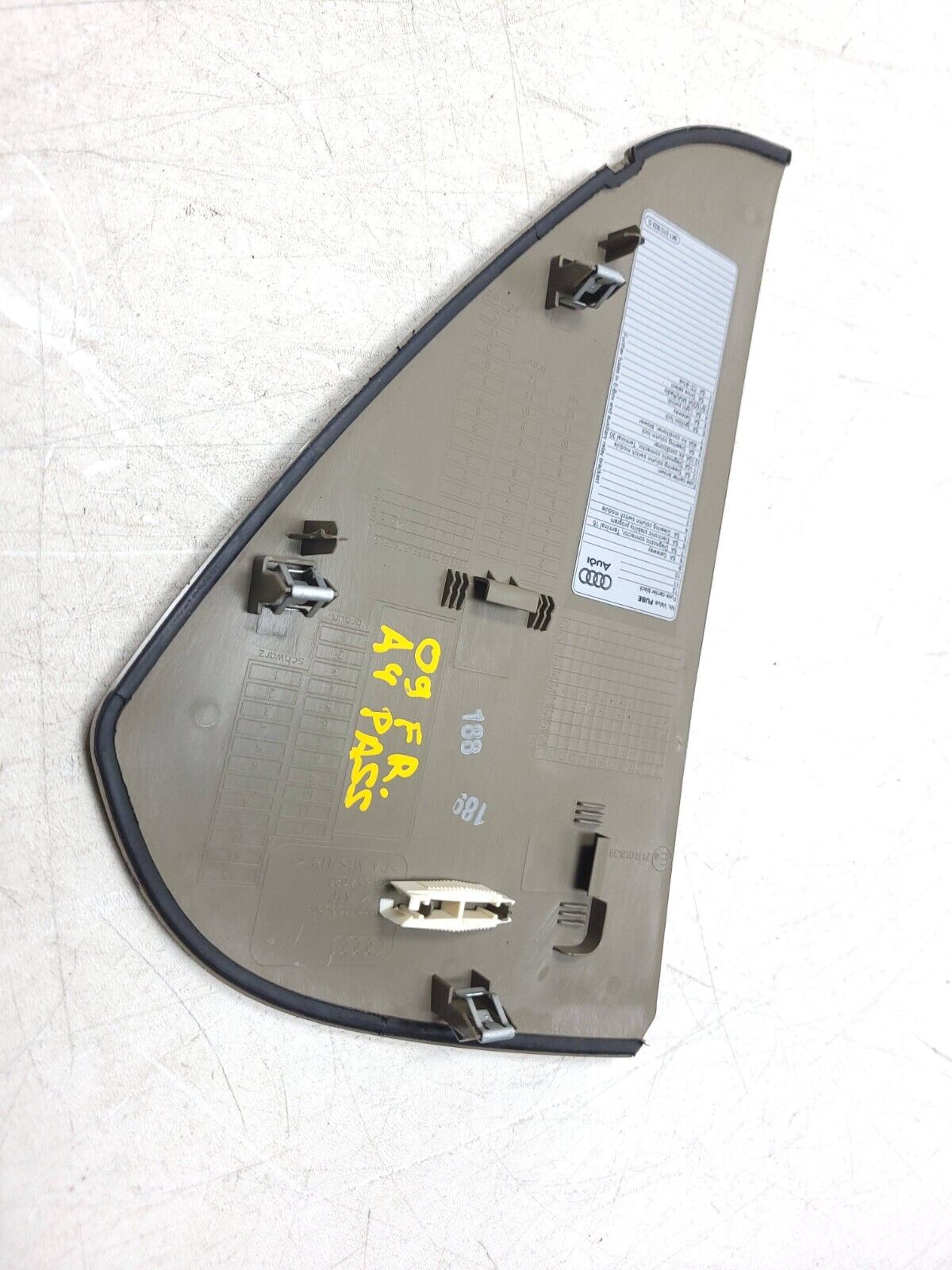 2009 - 2016 Audi A4 S4 Sedan Dash End Cap Cover Left & Right Pair  OEM