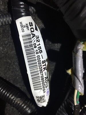 07 08 09 10 11 12 Acura RDX Roof Sunroof Wire Harness Cable OEM