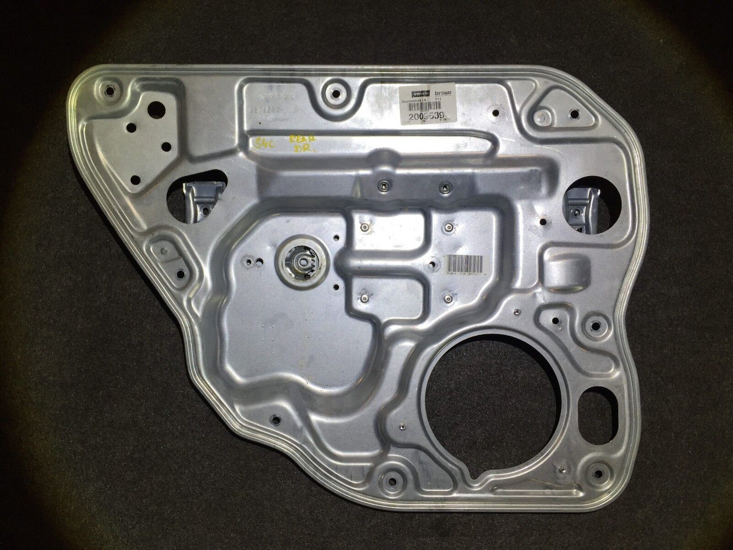 06 07 08 09 11 Volvo S40 Rear Left Door Window Regulator Panel Driver Side OEM