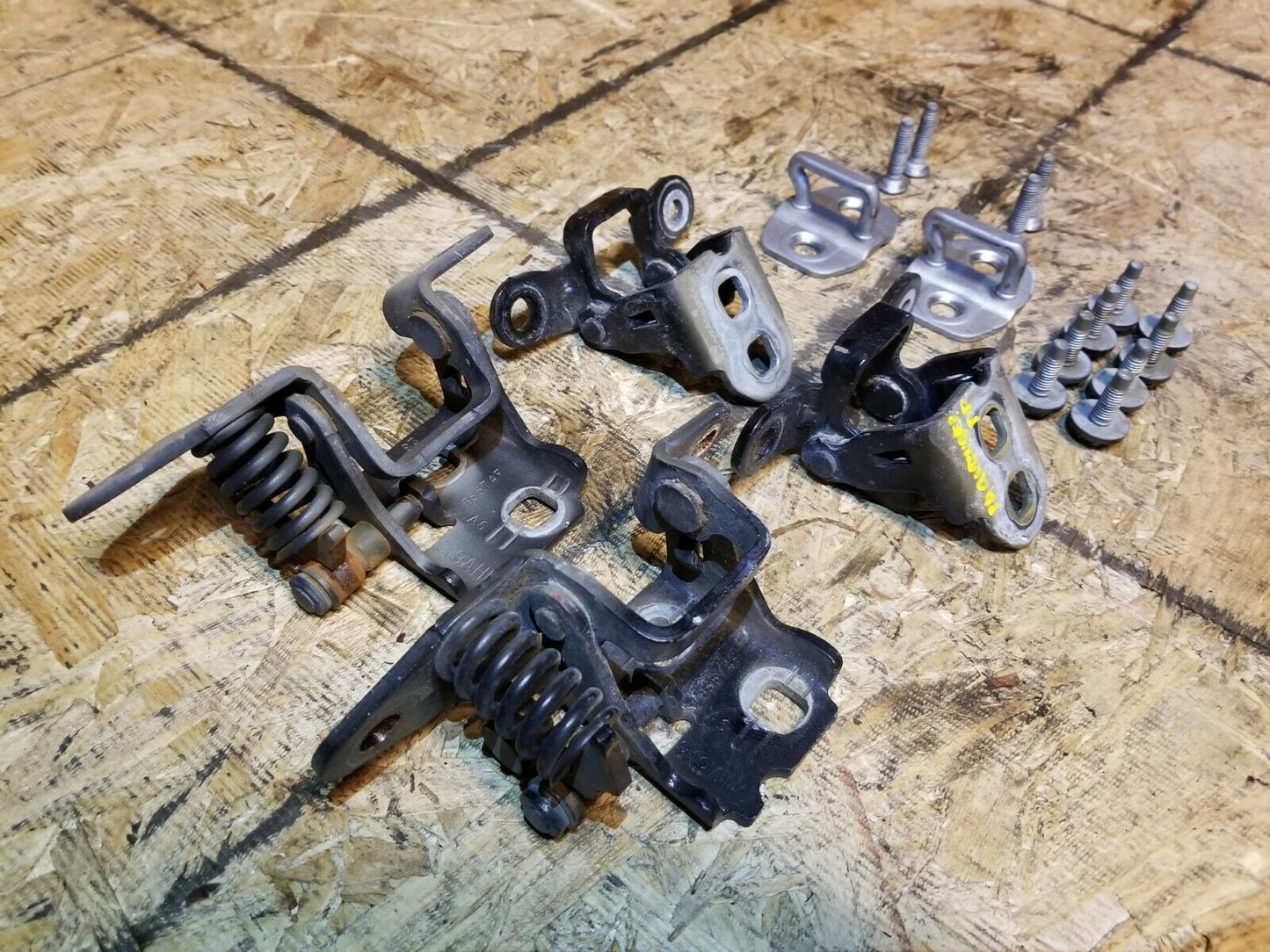 11 12 13 14 Dodge Avenger Left Driver Side Front & Rear Door Hinge W/striker OEM