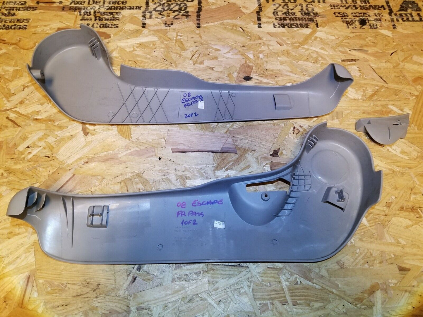 2008-2012 Ford Escape Front Seat Trim Cover 3pcs & Knob Passenger Right OEM