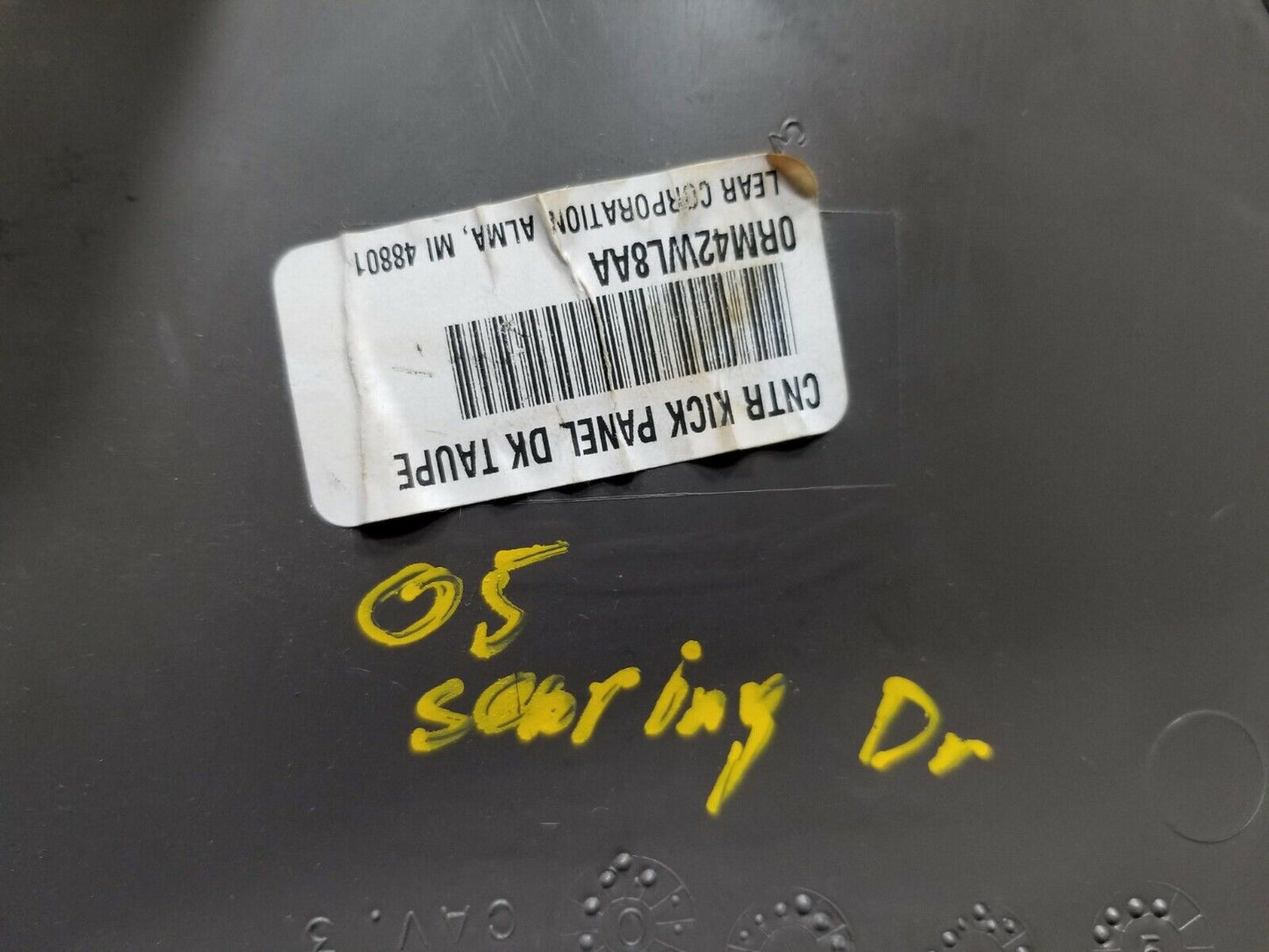 04 05 06 Chrysler Sebring Convertible Dash Kick Panel Left Driver Side OEM