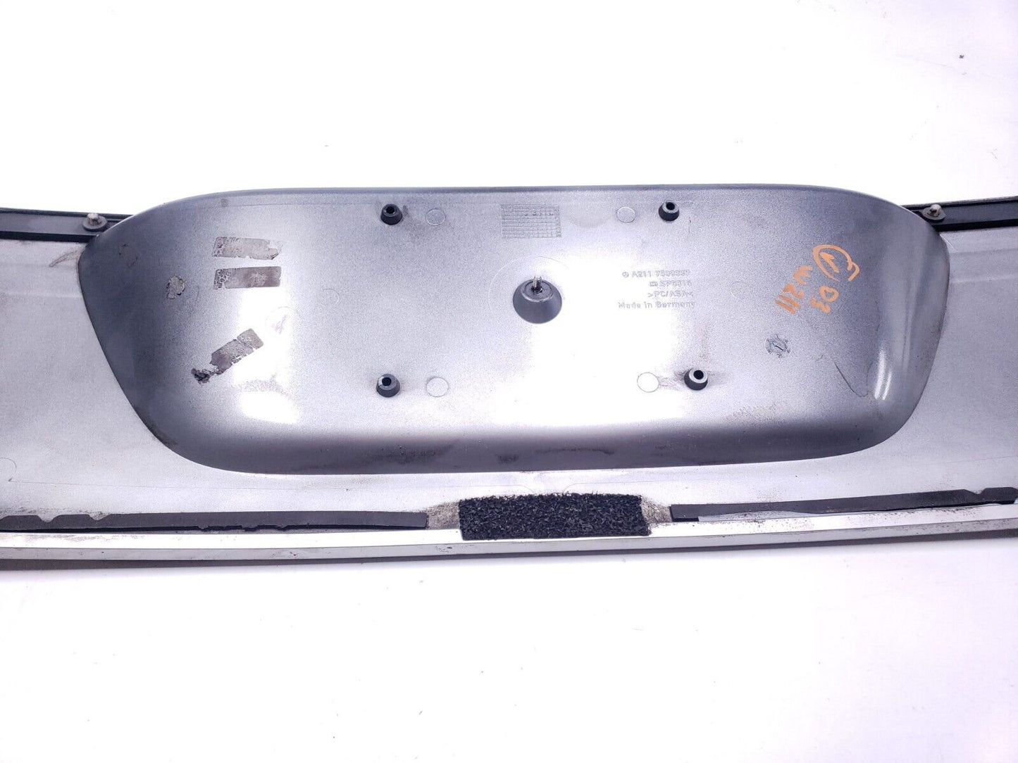 2003 - 2006 Mercedes W211 E350 Rear Trunk License Plate Holder 2117500337 OEM