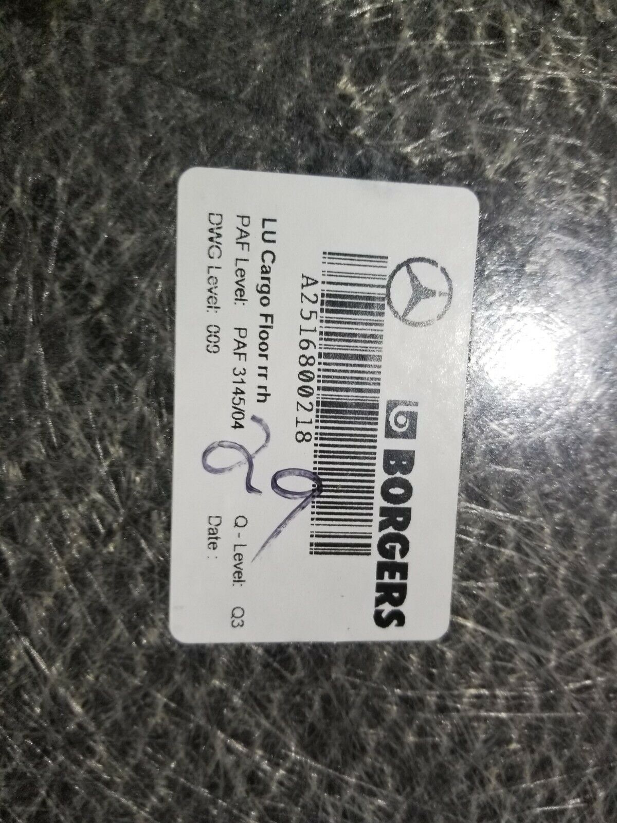 07 08 09 10 Mercedes-benz R350 Floor Panel 4pcs OEM