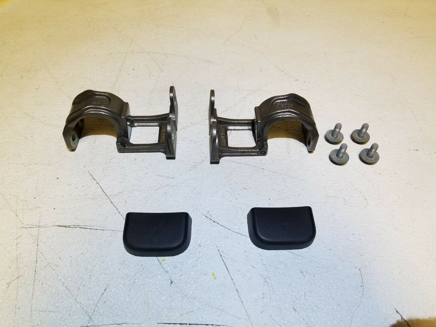 03 04 05 06 Audi A4 B6 Rear Convertible Top Storage Hinge Support Pair OEM