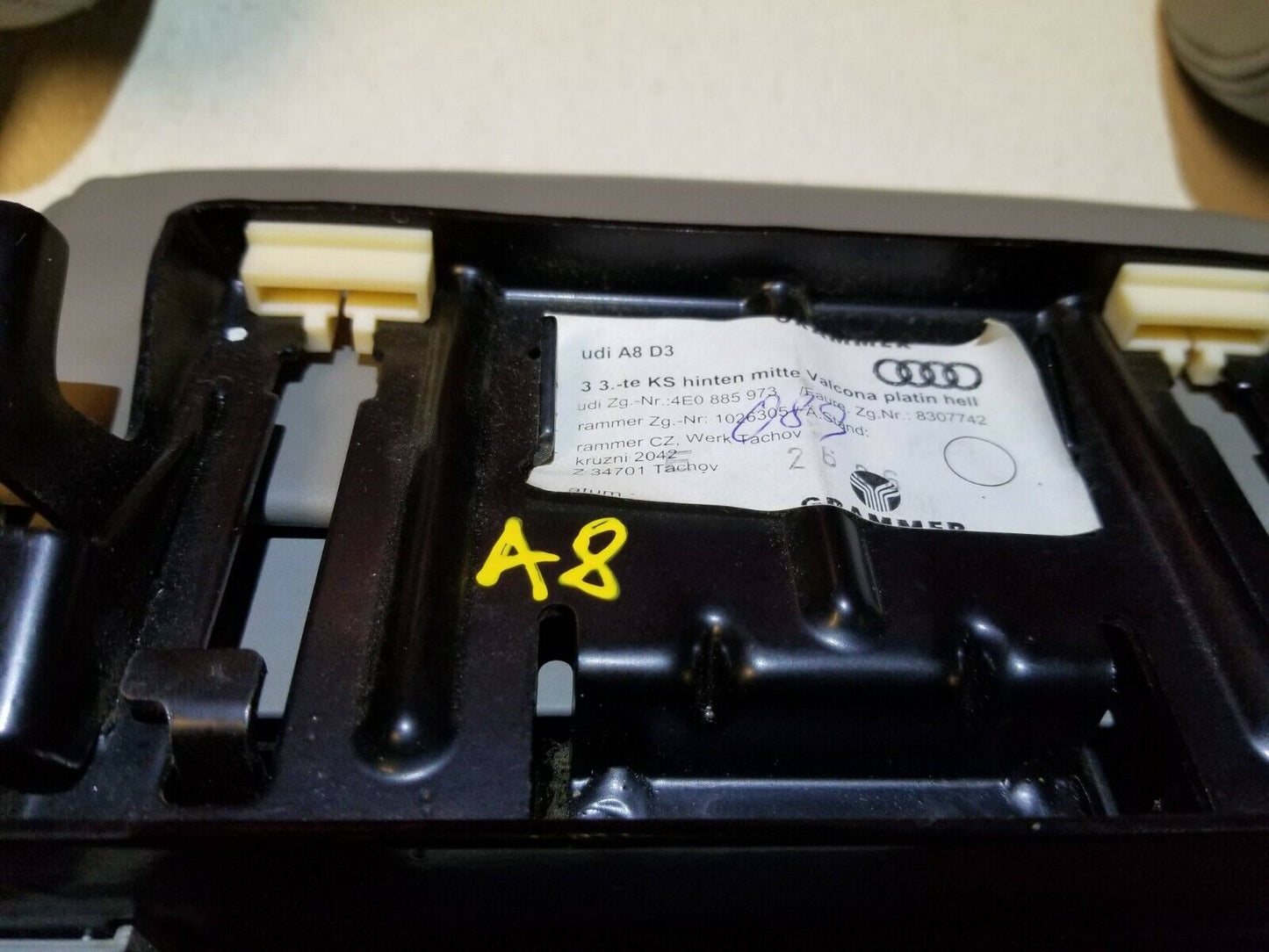 04 05 06 07 Audi A8 Rear Seat Headrest 3pcs OEM