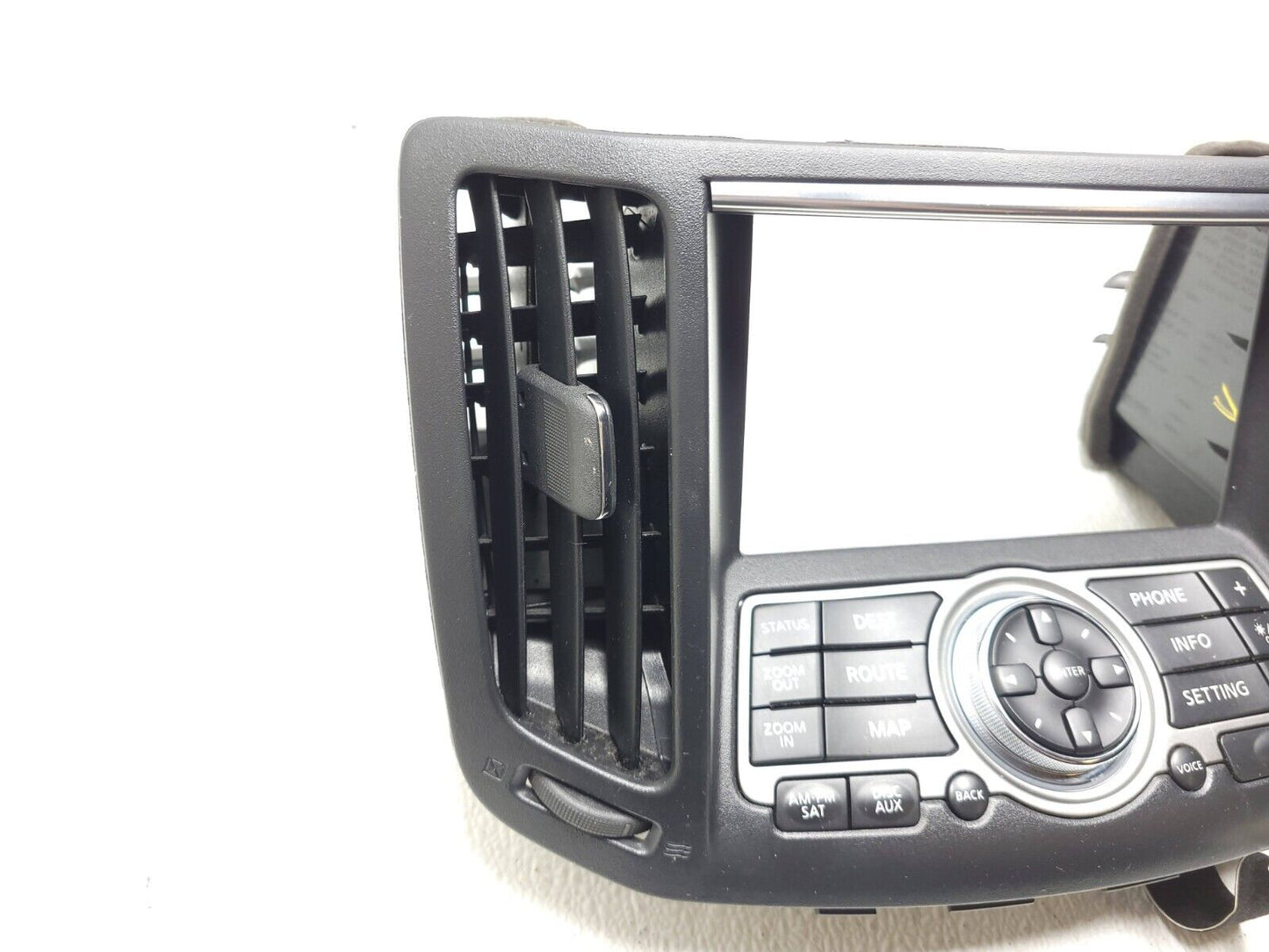 2014 2015 Infiniti Q60 Dash Navi Screen Trim W/control Switch Panel  AC Vent OEM