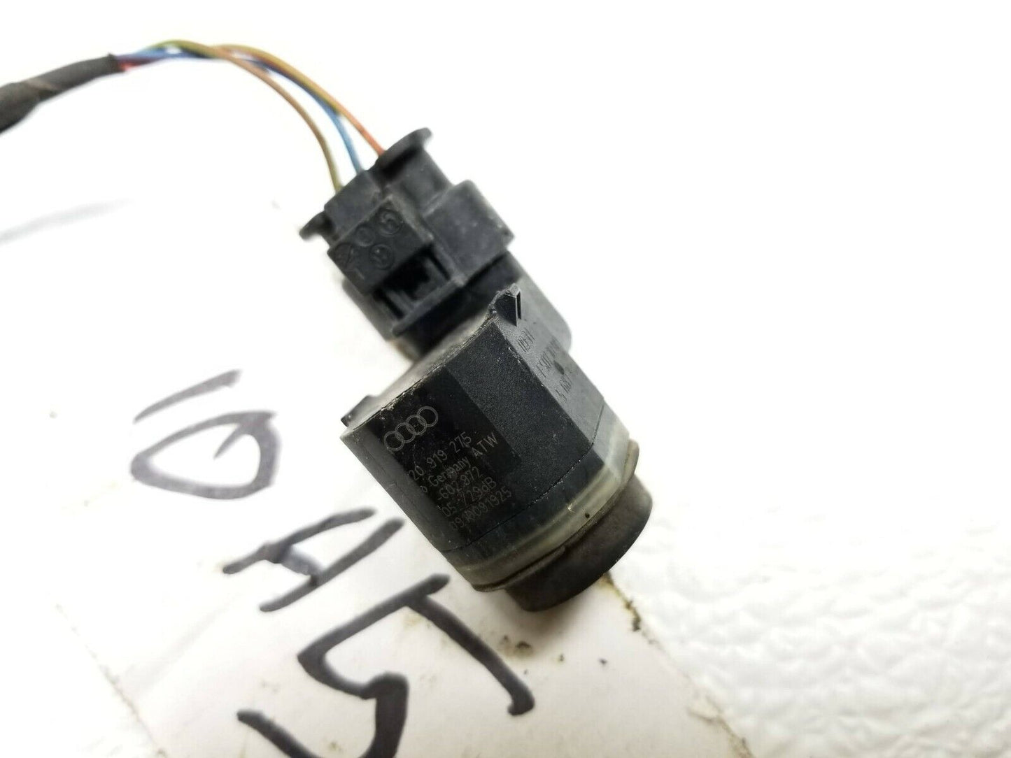 08 09 10 11 Audi A5 Coupe Rear Bumper Pcd Park Assist Sensor W/ Wire Harness OEM