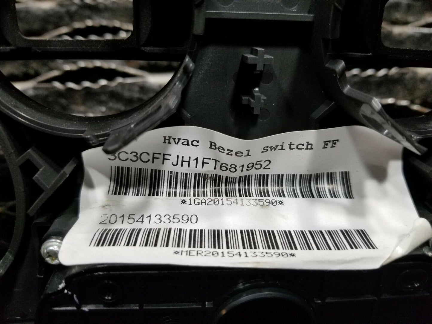 14 15 16 Fiat 500 Abarth Center Dash Trim HVAC Bezel W/ Heated Switch OEM 12k