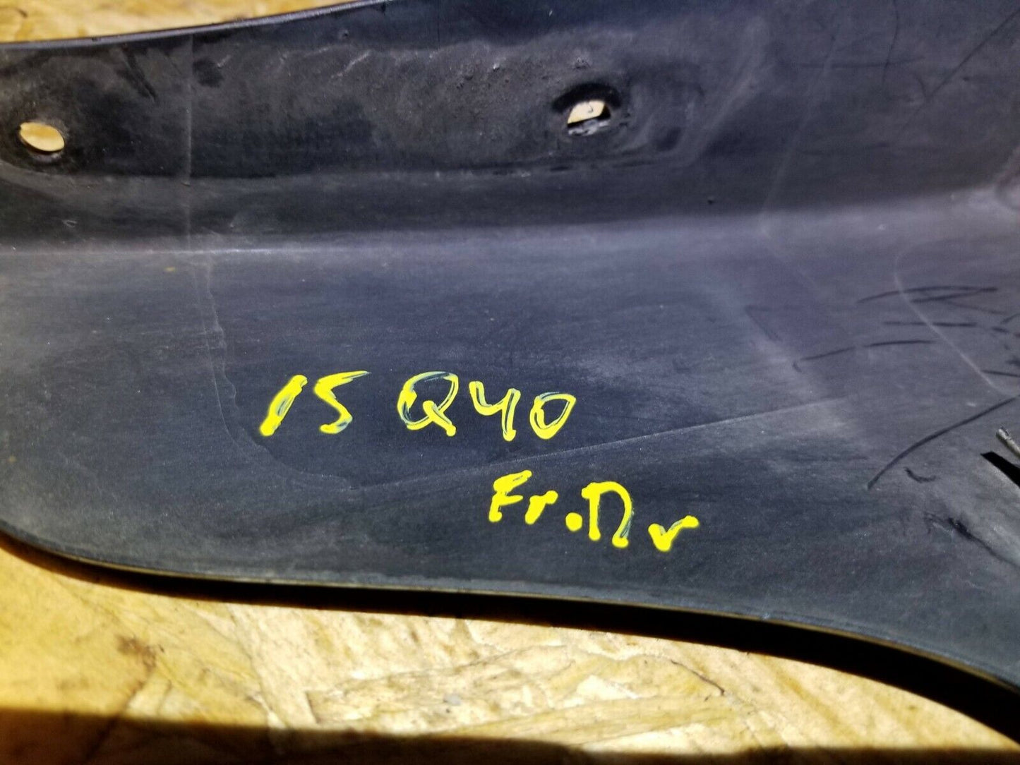 2014 2015 Infiniti Q40 Sedan Front Left Driver Side Mud Splash Gaurd OEM 34k
