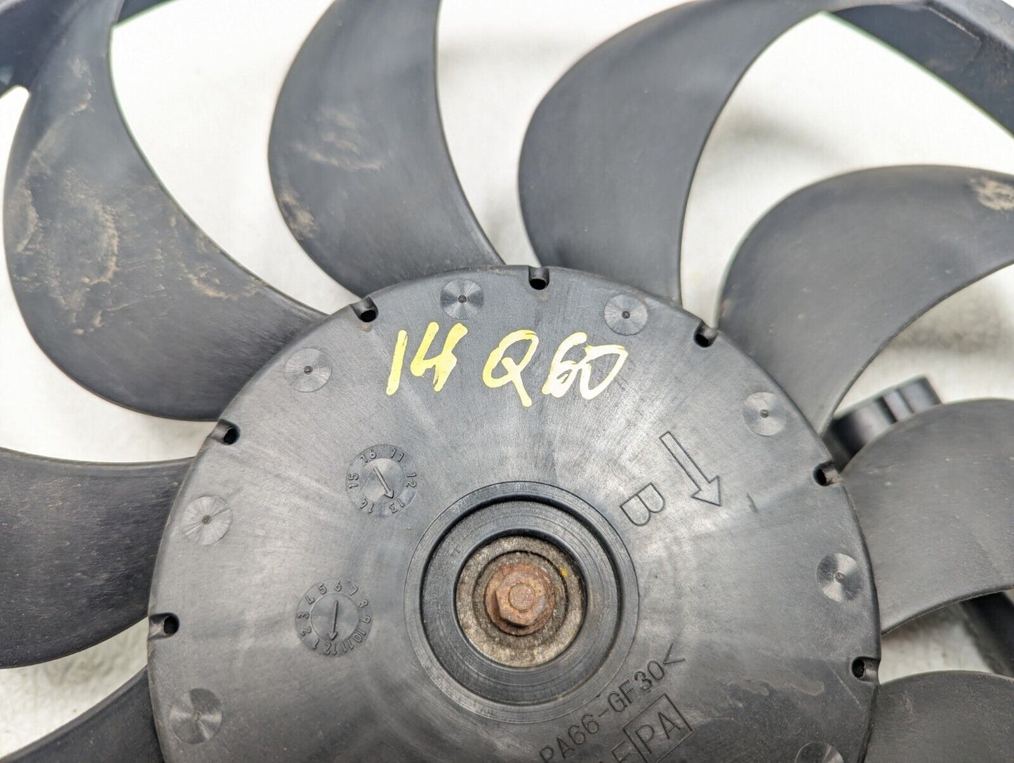 2014-2015 Infiniti Q60 Radiator Cooling Fan "b" OEM ✅