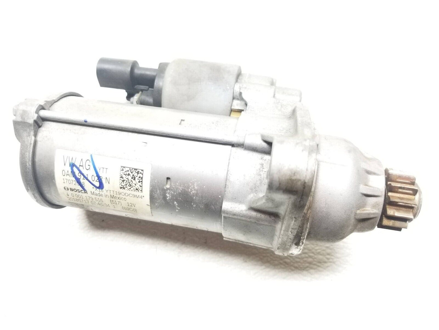 19 20 Volkswagen Jetta 1.4l Starter Motor 0am911023n OEM