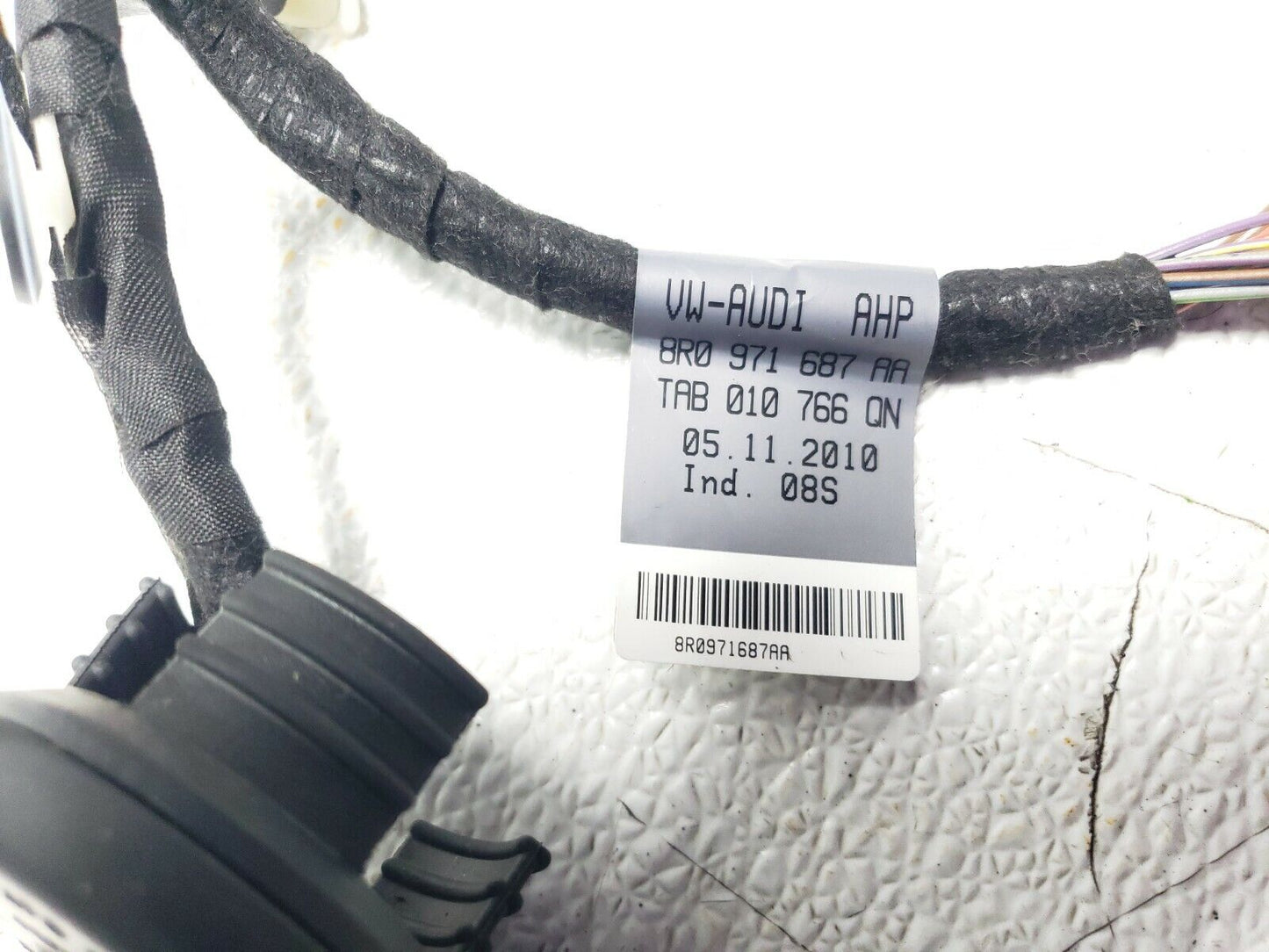 10 11 12 Audi Q5 Rear Left Driver Door Wire Harness OEM 72k Miles