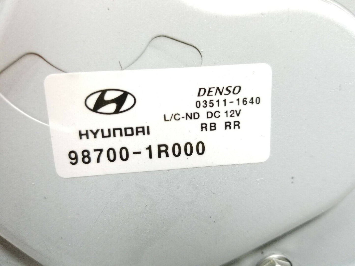 15 16 17 Hyundai Accent Hatch Rear Wiper Motor 98700-1r000 OEM
