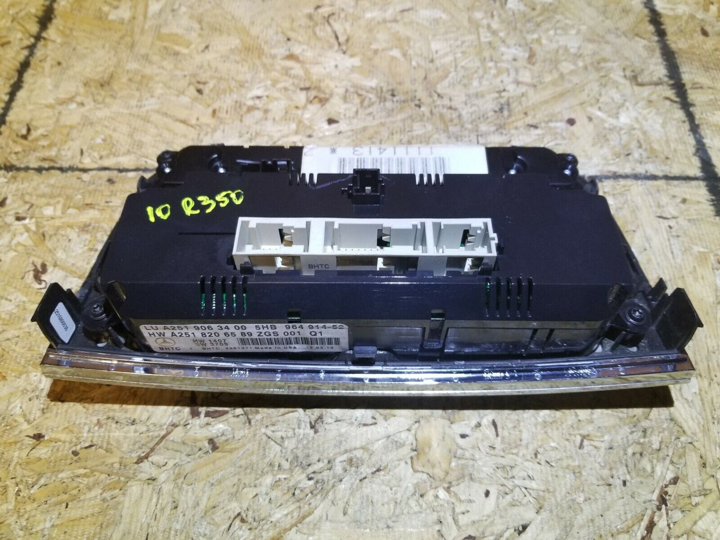 07 08 09 10 Mercedes-benz R350 Front A/c AC Heater Climate Control Switch OEM