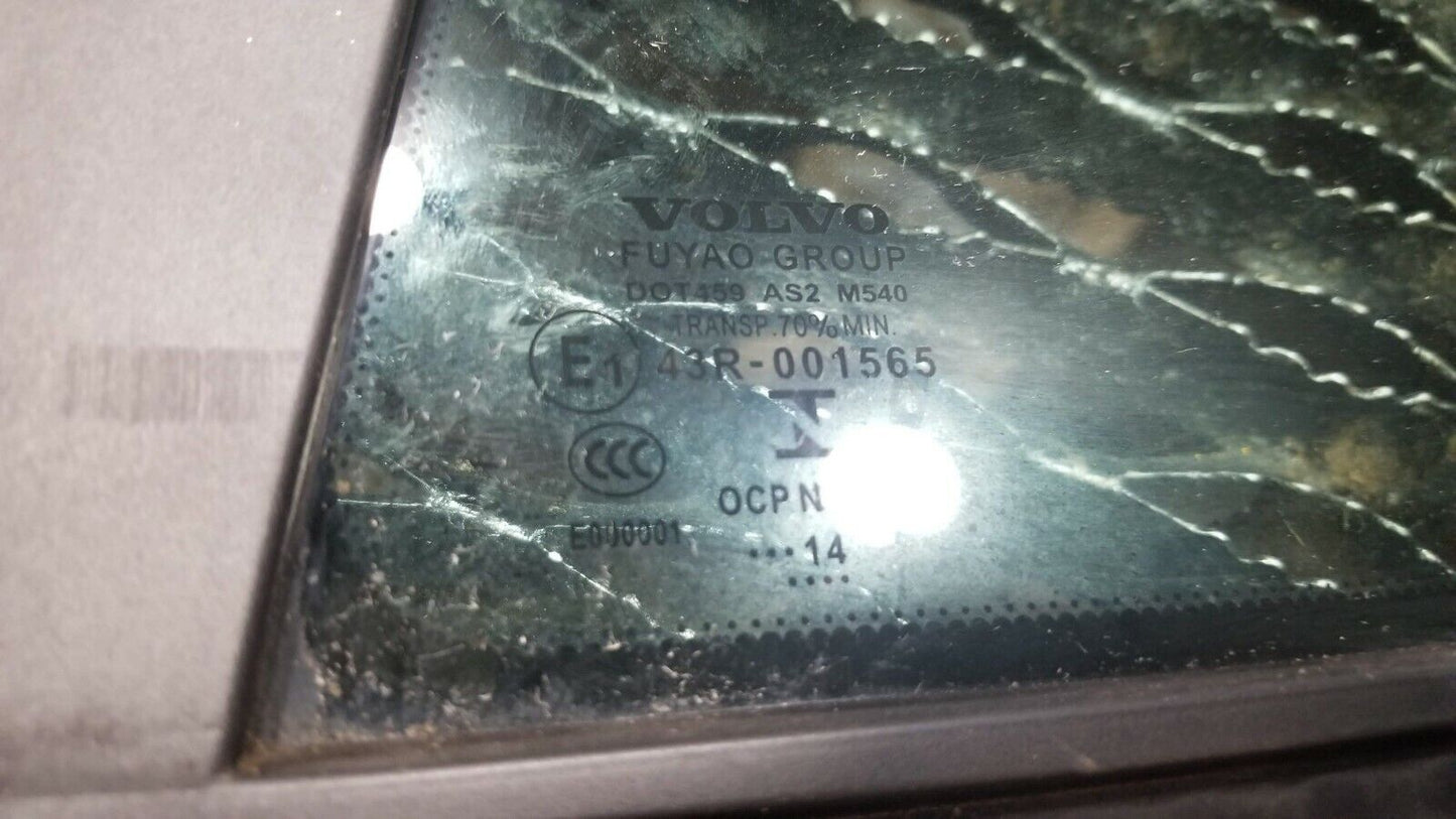 14 15 16 17 Volvo S60 Rear Left Driver Side Door Vent Window Glass OEM 42k