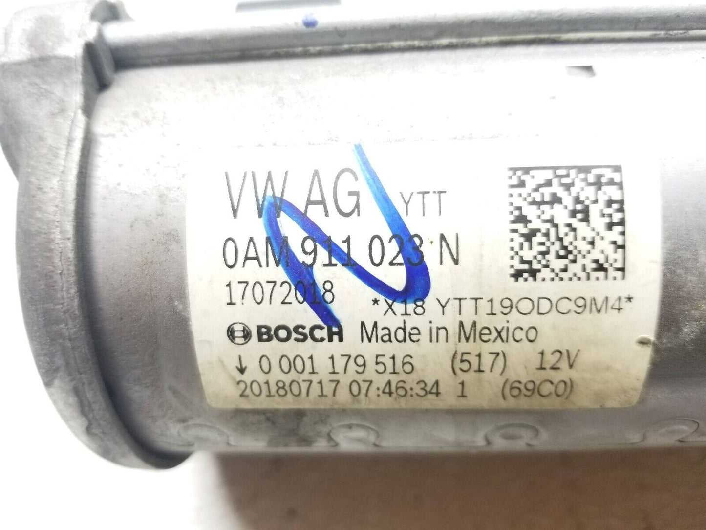 19 20 Volkswagen Jetta 1.4l Starter Motor 0am911023n OEM