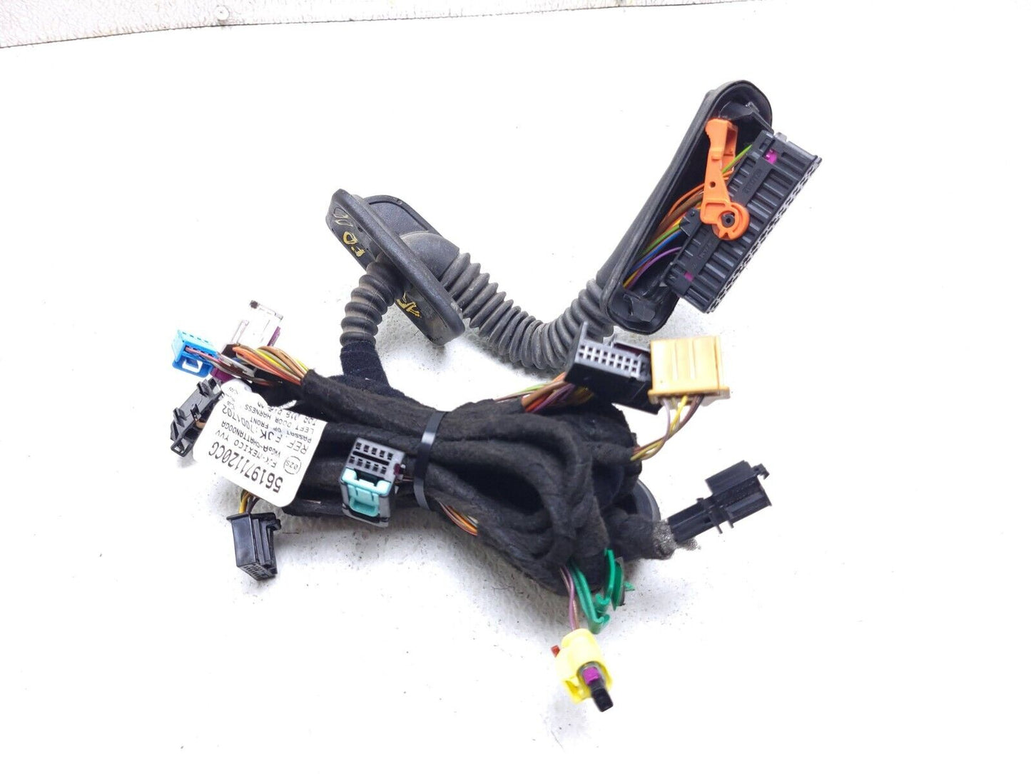 16-19 Volkswagen Passat B7 Front Door Wire Harness Driver Side Left OEM