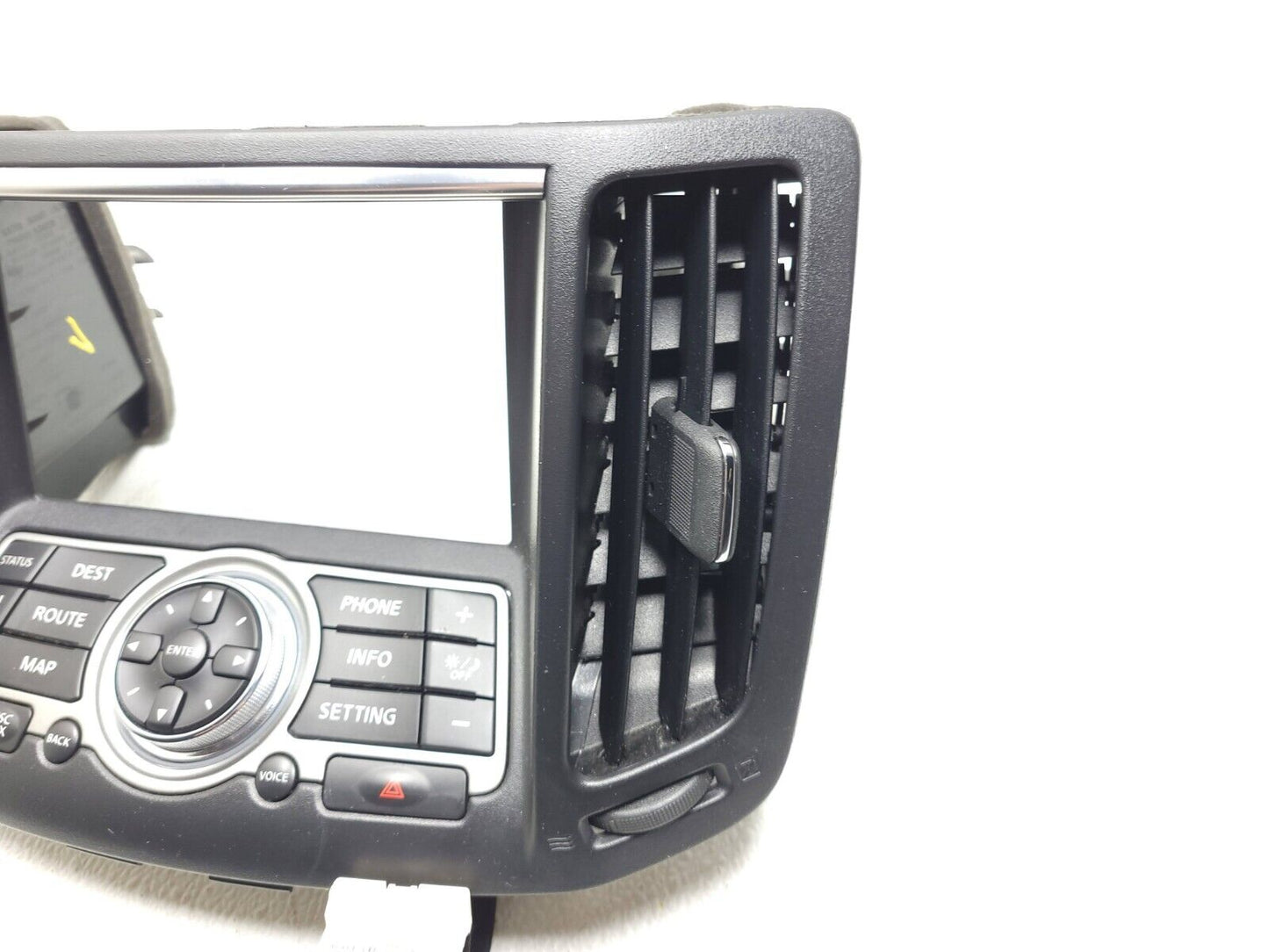 2014 2015 Infiniti Q60 Dash Navi Screen Trim W/control Switch Panel  AC Vent OEM