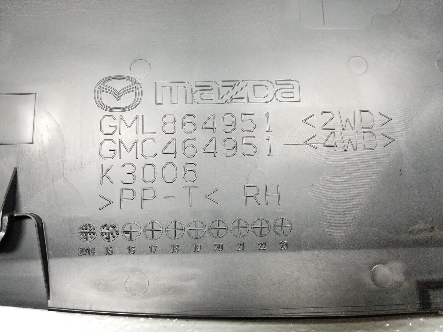 2014 - 2017 Mazda 6 Center Console Side Trim Bezel Left & Right 2pcs OEM