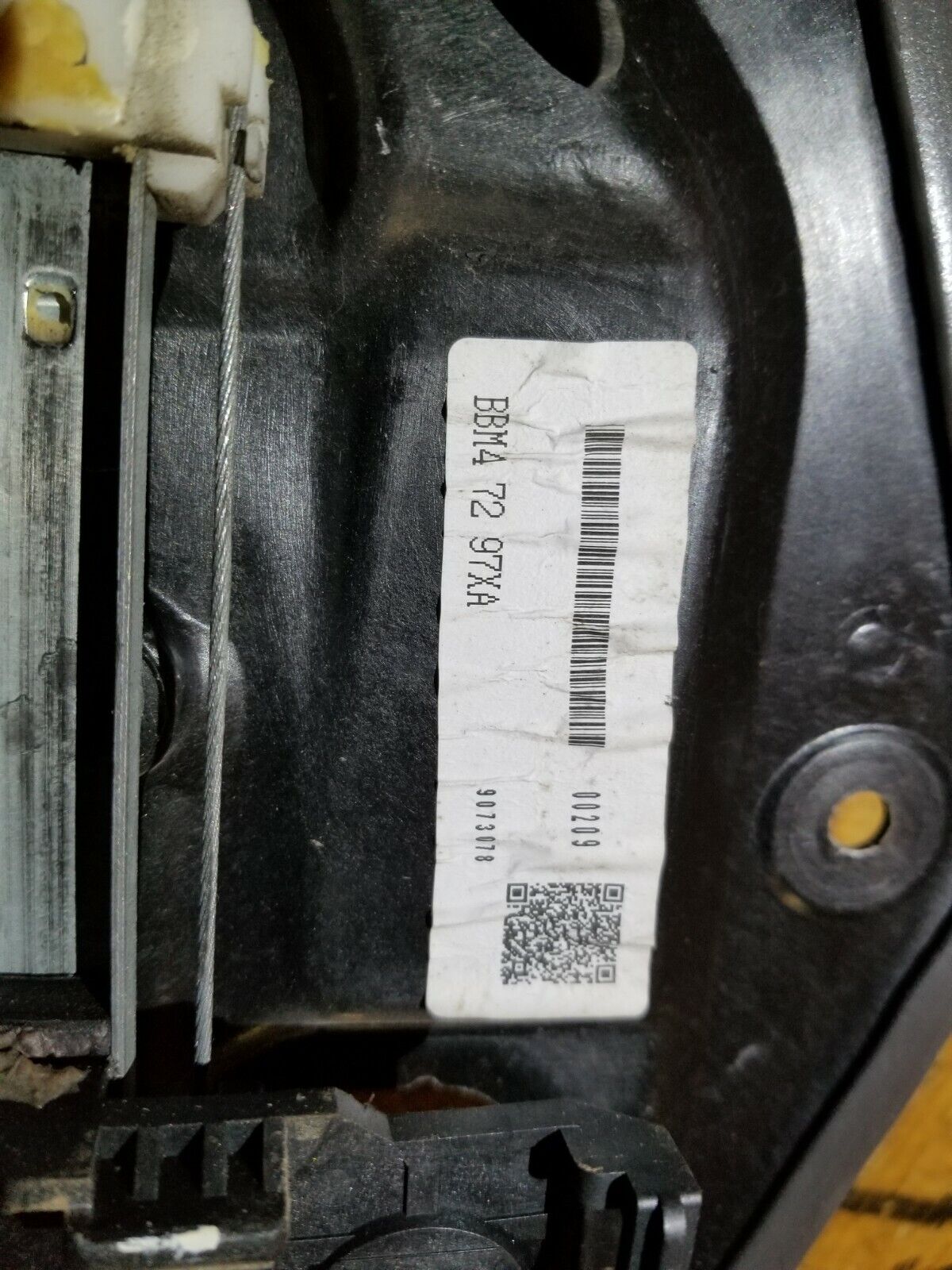 09 10 11 12 13 Mazda 3 Rear Right Passenger Window Regulator Panel OEM
