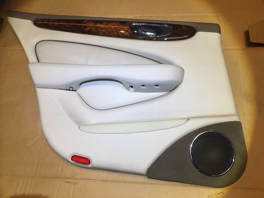 04 05 06 07 08 09 Jaguar Xj8 Rear Left Driver Door Trim Panel White OEM