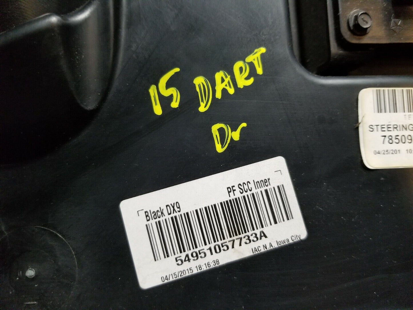 13 14 15 16  Dodge Dart Dash Lower Steering Column Trim Bezel Ome 76k