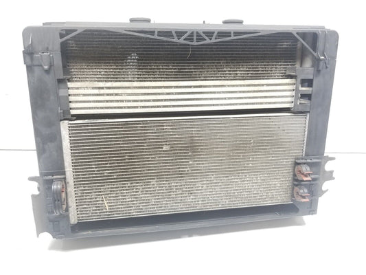 09 10 11 12 BMW 750li Engine Radiator Coolant Condenser Fan Assembly OEM