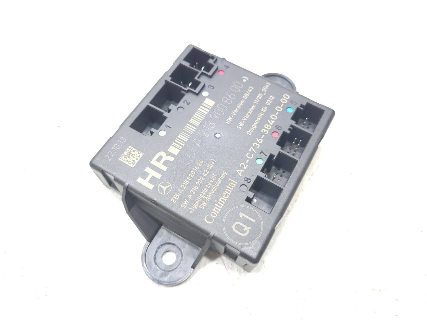 11 - 16 Mercedes E350 W212 Door Control Module Rear Right Pass Side OEM