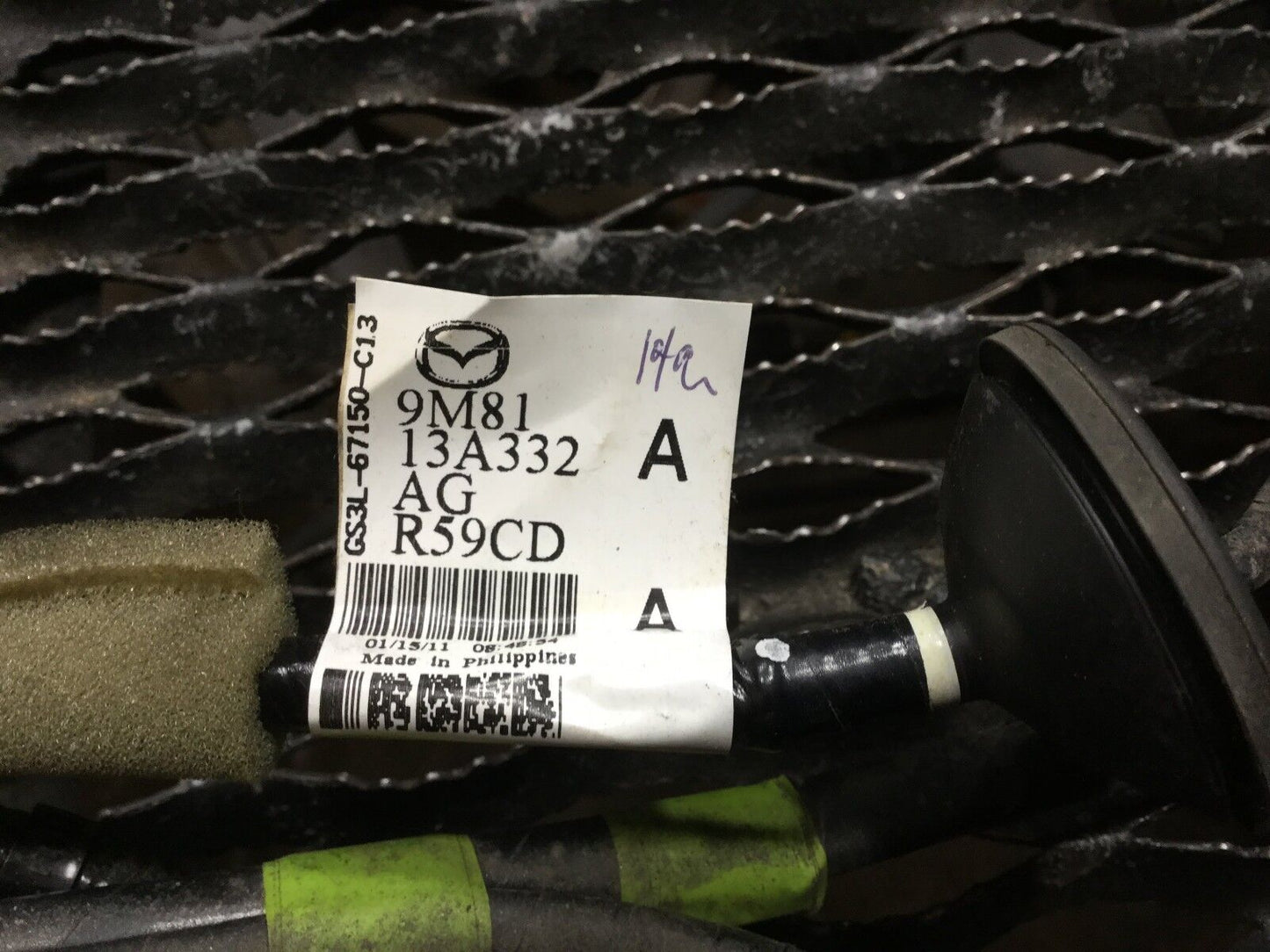 09 10 11 12 13 Mazda 6 Rear Bumper Harness OEM