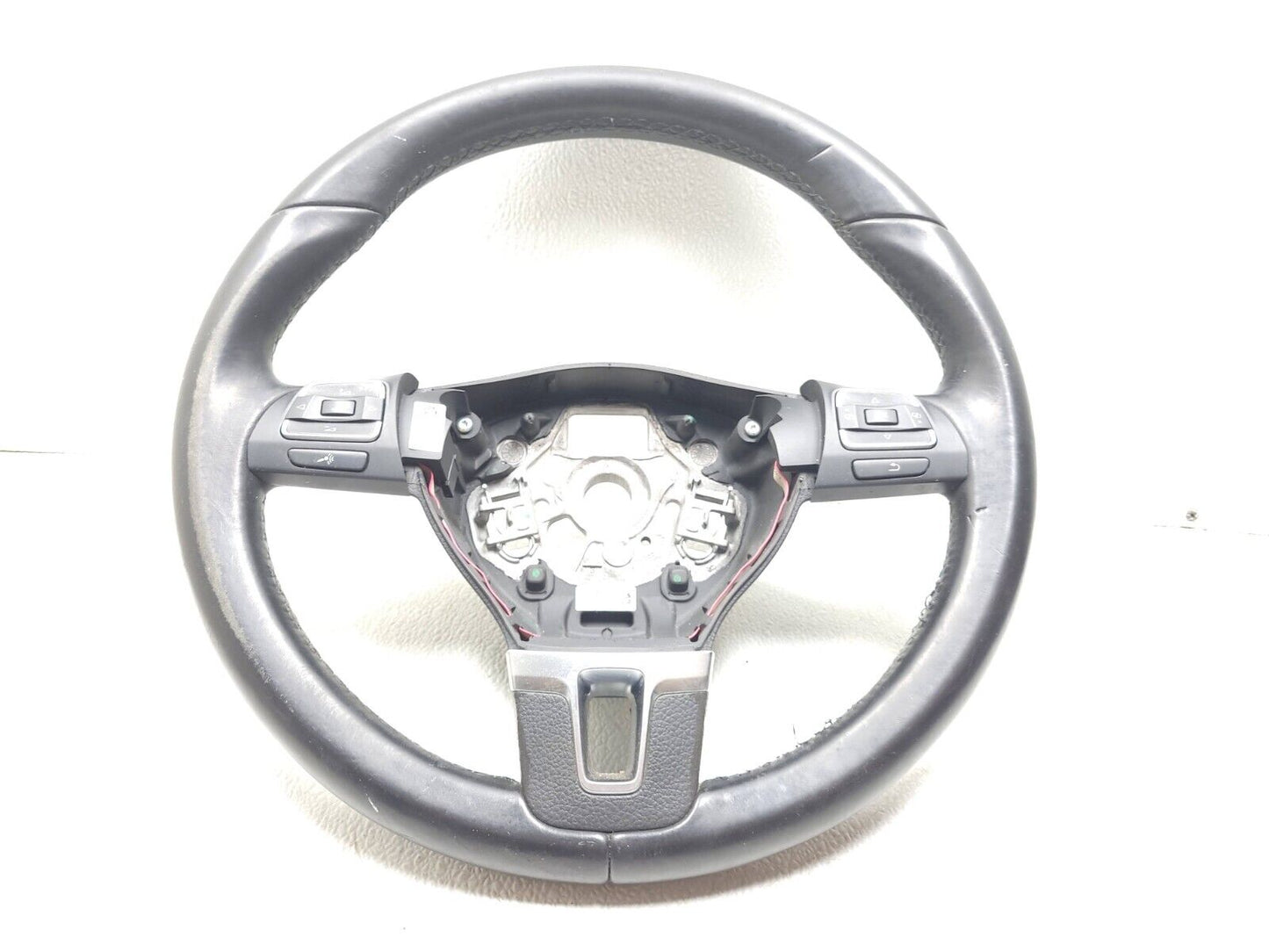 09 10 11 12 Volkswagen Cc Steering Wheel Black Leather OEM