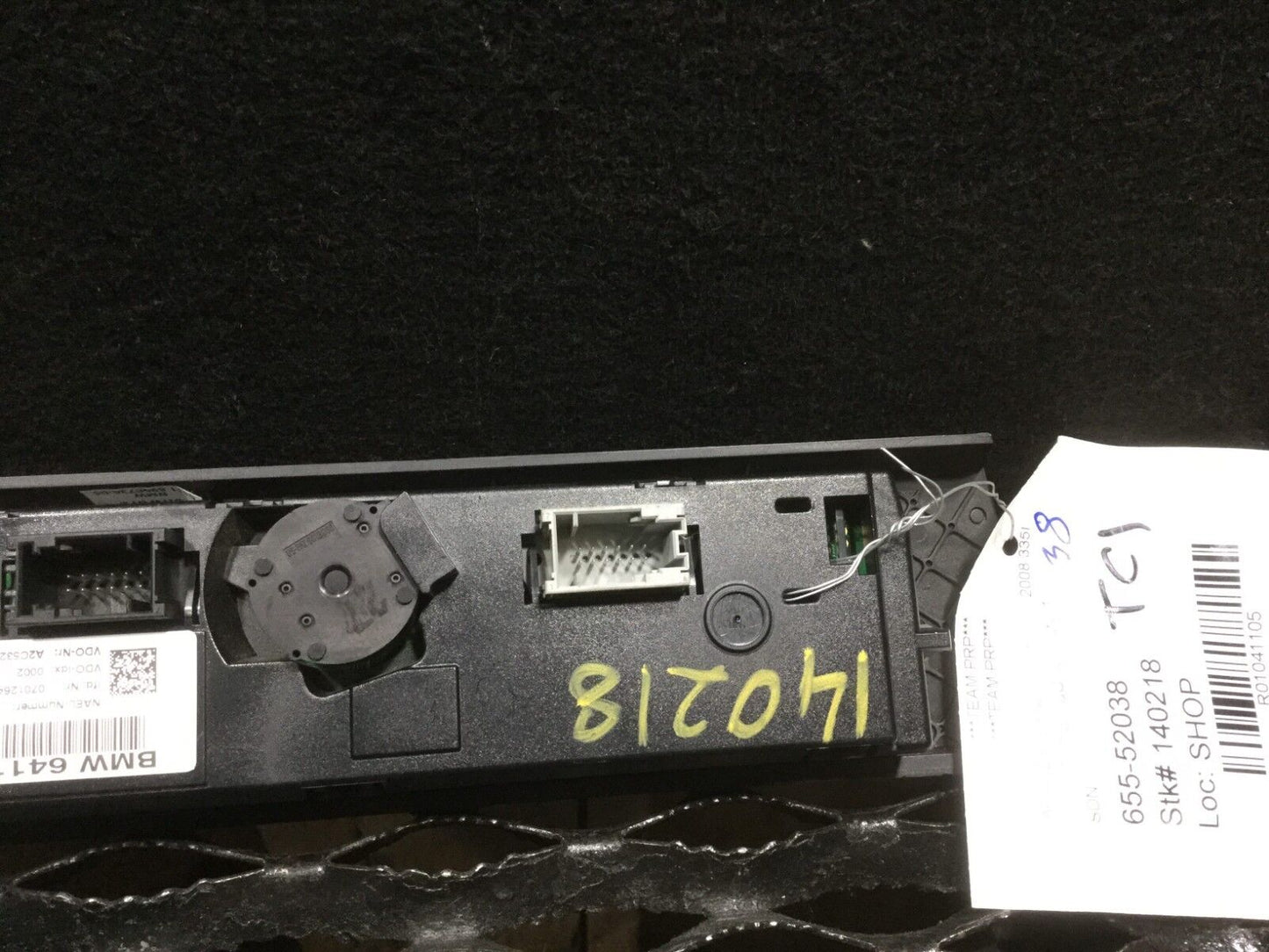 2007 2008 2009 BMW 335xi A/c Heater Climate Temperature Control OEM #38 101k