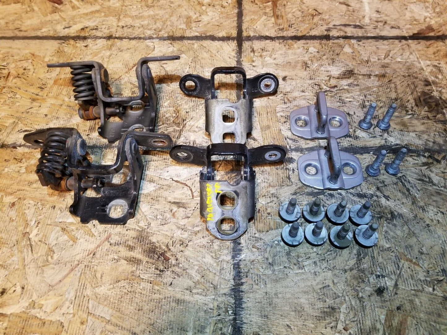 11 12 13 14 Dodge Avenger Left Driver Side Front & Rear Door Hinge W/striker OEM