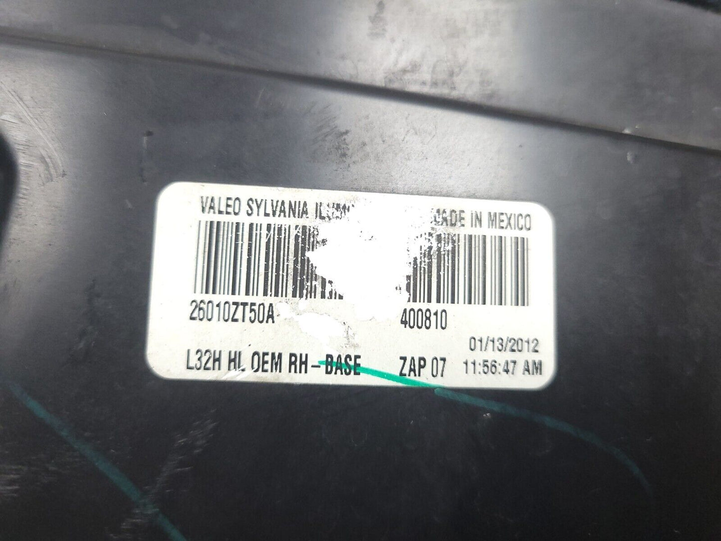 2010-2012 Nissan Sentra Headlight Left & Right Pair OEM