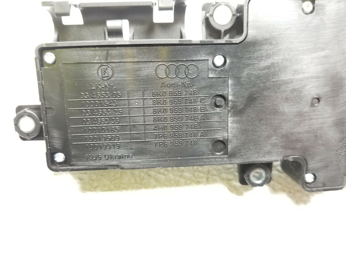 10 11 12 Audi Q5 Front Right Passenger Seat Adjust Switch Control OEM 72k Miles