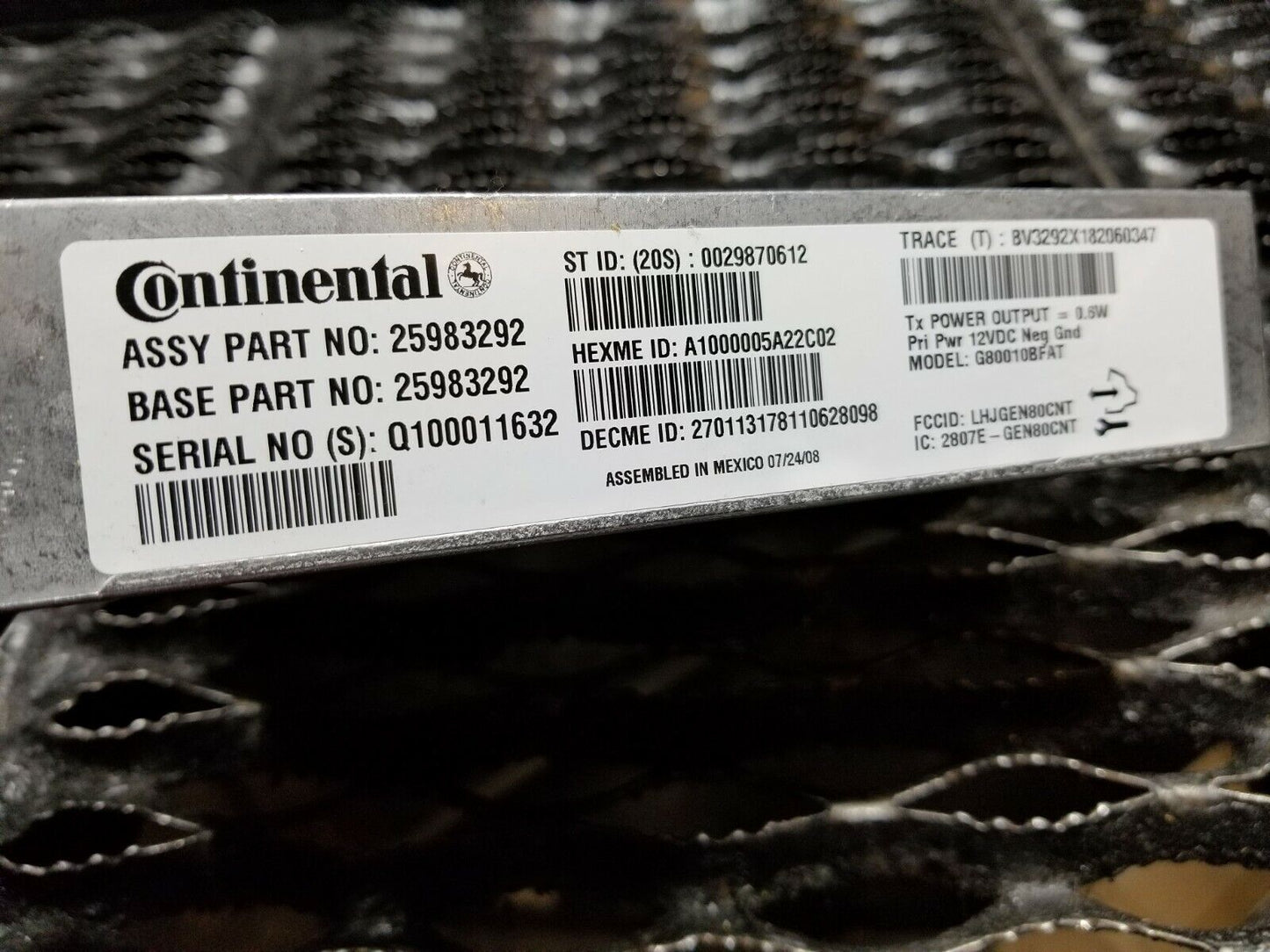05 06 07 08 09 10 Cadillac STS Communication Ecu Ecm Computer Module OEM 62k