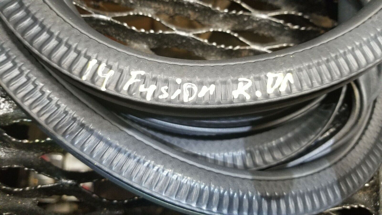 14 15 16 17 Ford Fusion Rear Left Driver Side Door Weatherstrip Seal OEM 56k Mi