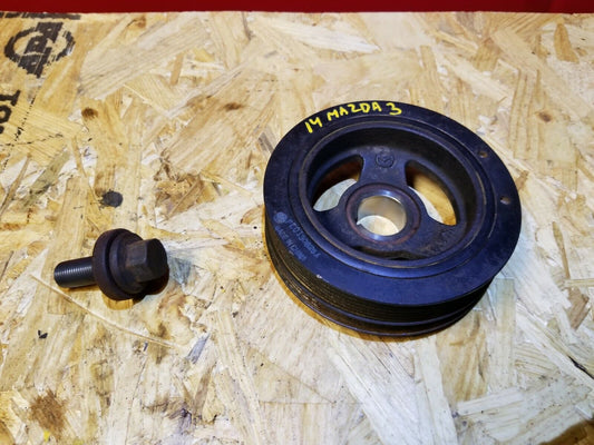 2014 2015 2016 Mazda 3 2.0l Crankshaft Pulley Harmonic Balancer OEM 16k Miles