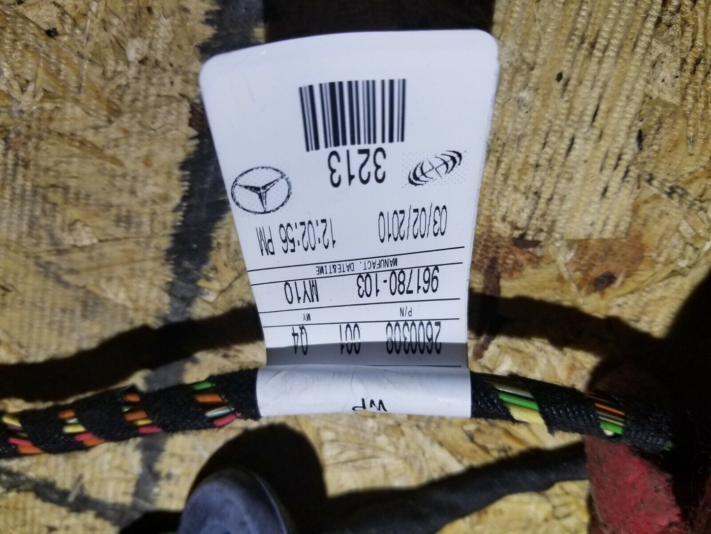 07 08 09 10 Mercedes R350 Rear Left Driver Door Wire Harness OEM
