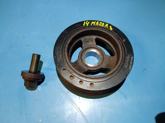 2014 2015 2016 Mazda 3 2.0l Harmonic Balancer Crankshaft Pulley OEM 16k Miles