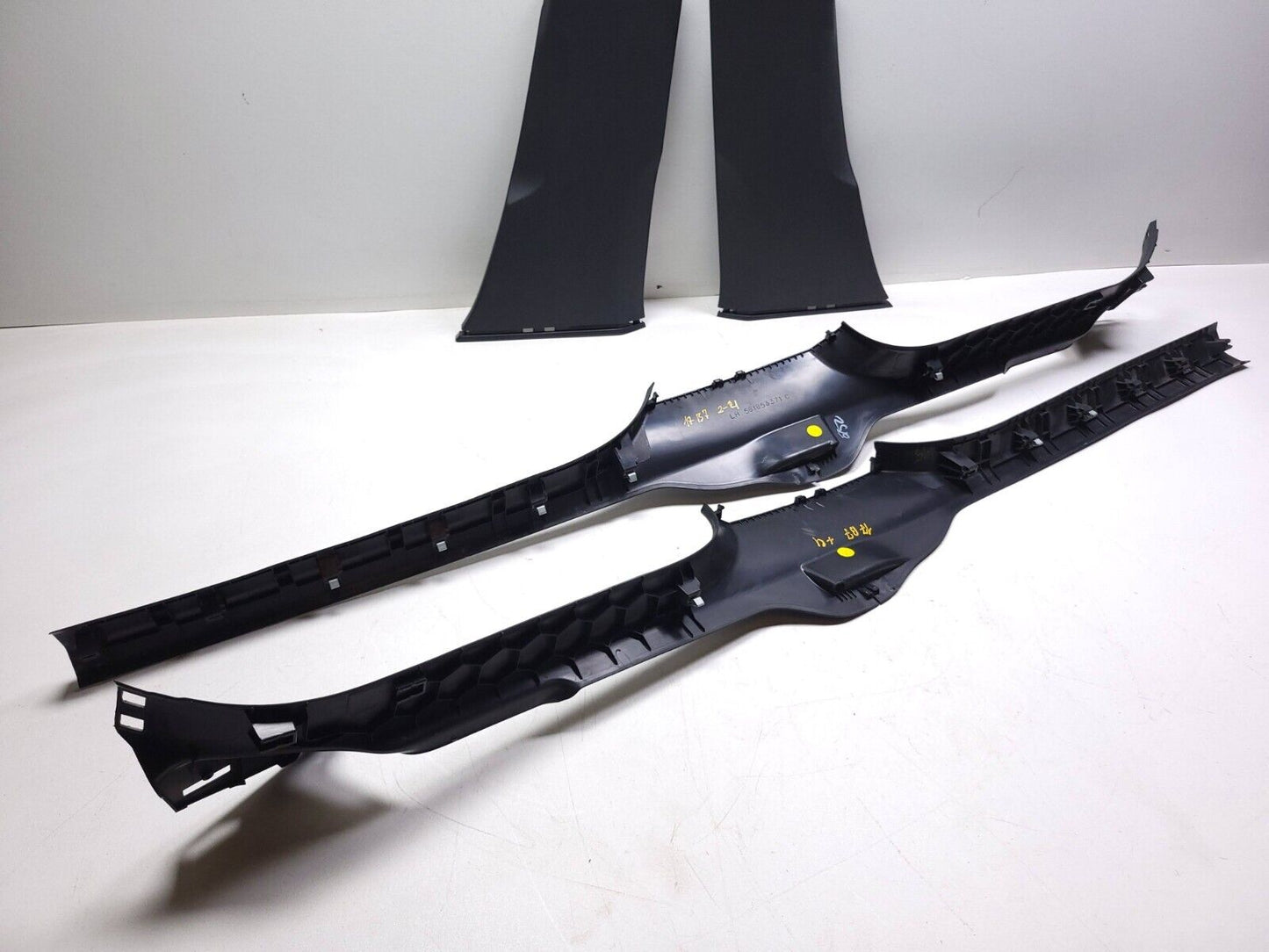 12-19 Volkswagen Passat Left & Right B Pillar Trim Cover & Scuff Plate 4pcs OEM